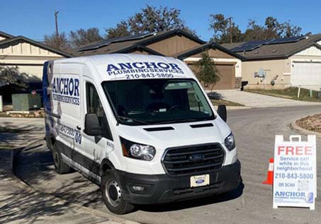 on-time service and fully-stocked truck - Anchor Plumbing Services