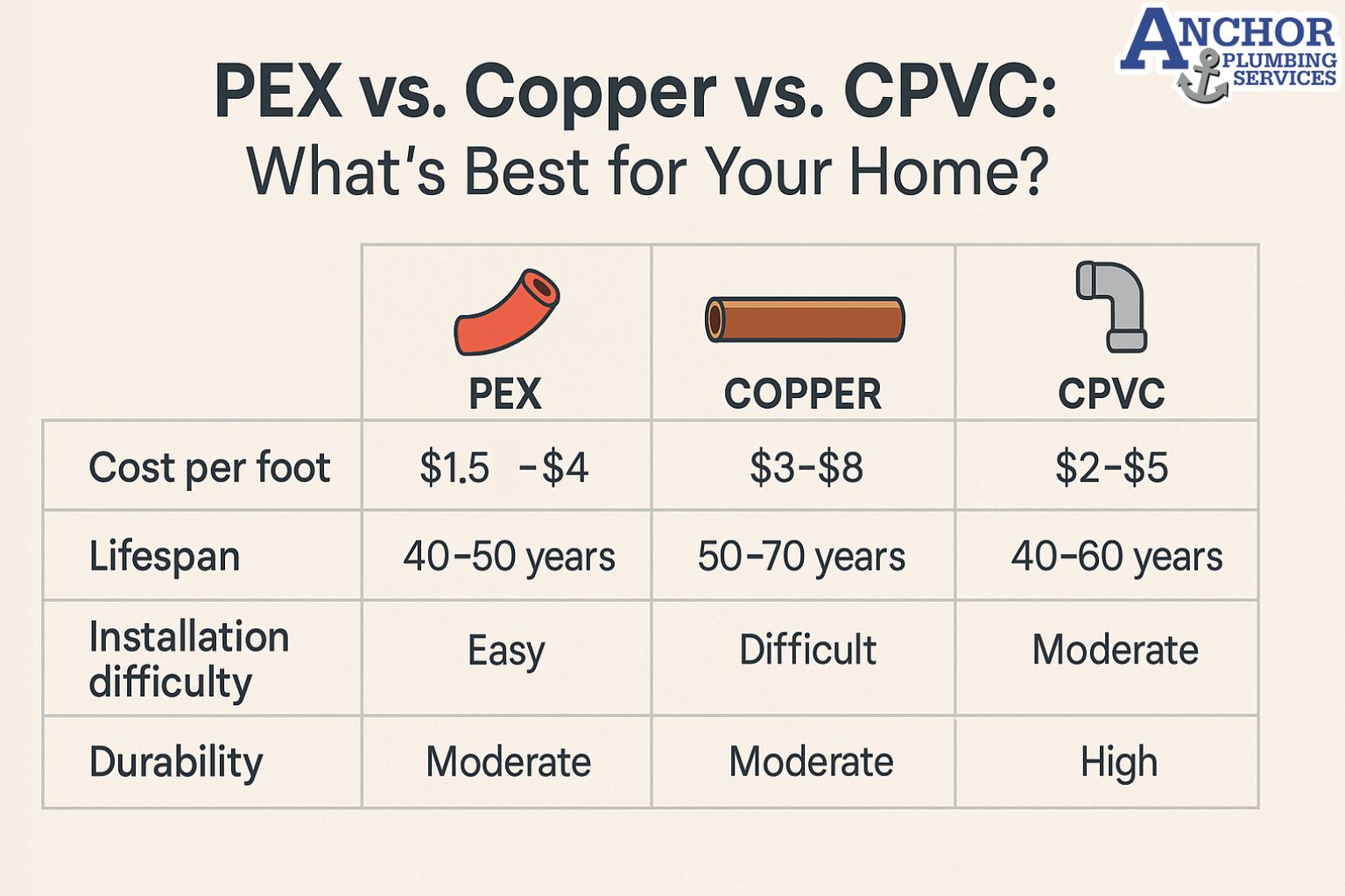 Pipe Material comparison