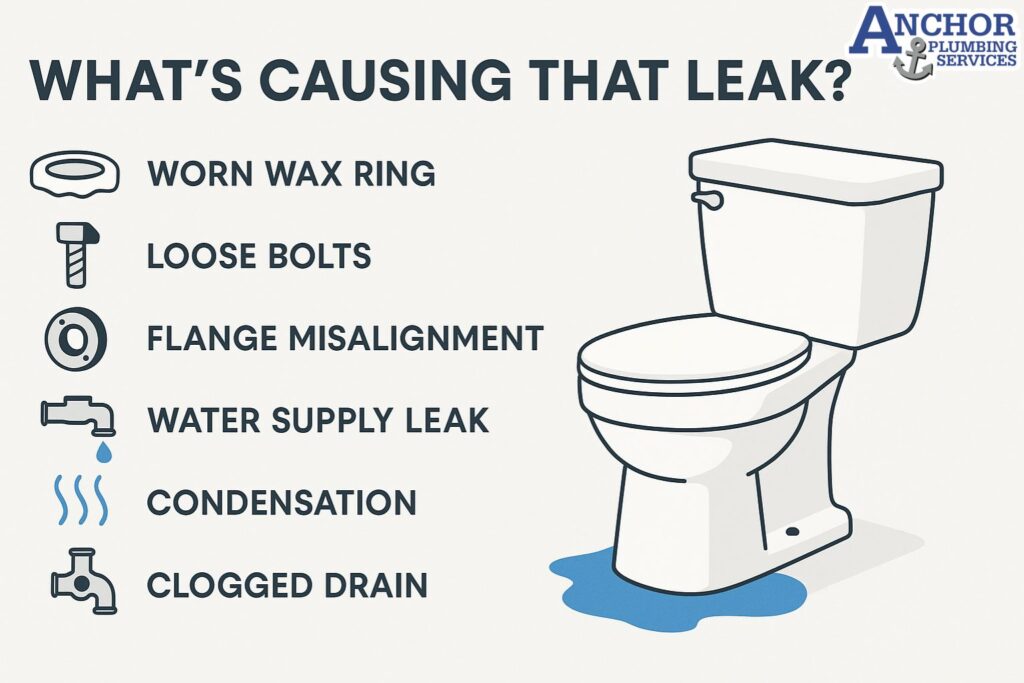 Why Is Water Leaking from the Base of My Toilet? | Causes & Fixes