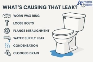 Why Is Water Leaking from the Base of My Toilet? | Causes & Fixes