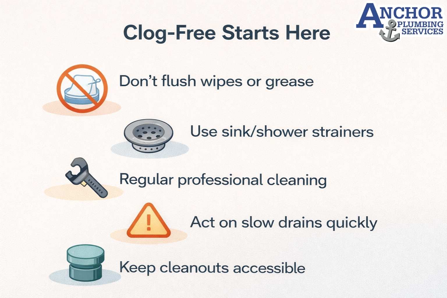 Tips for preventing emergency drain clogs