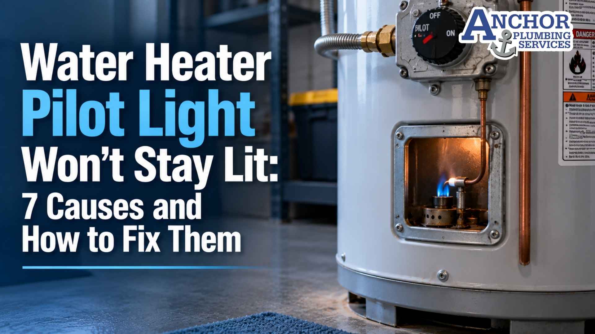 Water Heater Pilot Light Won't Stay Lit